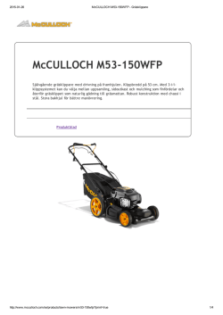 McCULLOCH M53‐150WFP