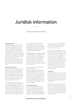 Juridisk information - Svensk Fastighetsförmedling