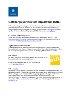 Här kan du läsa kort info om GUL