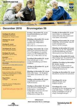 December 2016 Brunnsgatan 59