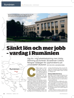 Sänkt lön och mer jobb – vardag i Rumänien