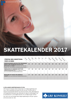 skattekalender 2017