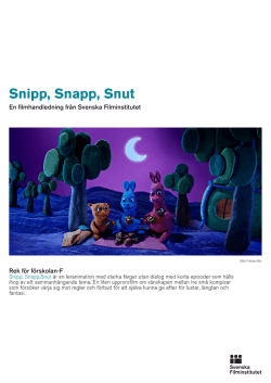 Snipp, Snapp, Snut - Svenska Filminstitutet