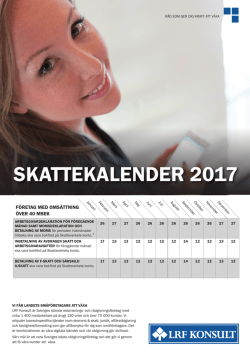 skattekalender 2017