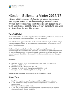 Händer i Sollentuna Vinter 2016/17