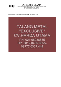 talang metal Yogyakarta Dan Semarang