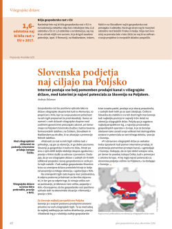 Slovenska podjetja naj ciljajo na Poljsko