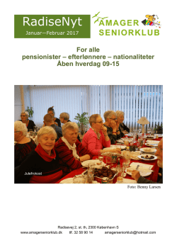 Vis stort - Amager Seniorklub