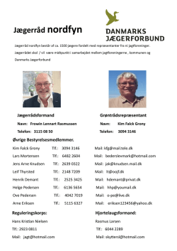 Jægerråd nordfyn - Danmarks Jægerforbund