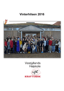 Vinterhilsen 2015-16 - Vestjyllands Højskole