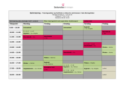 Se holdplan - selandiaklinikken.dk