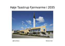 Høje Taastrup Fjernvarme i 2035