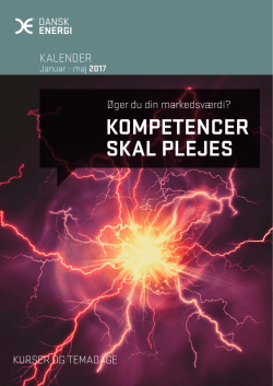 Kursuskalender januar - maj 2017 PDF 228 kb