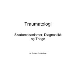 Traumatologi I - Legeforeningen