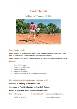 Cardio Tennis Nittedal Tennisklubb