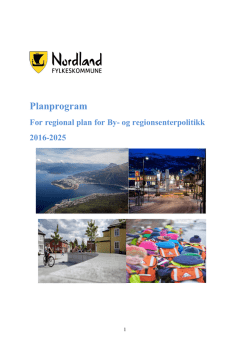 Planprogram - Nordland fylkeskommune