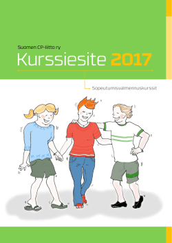 Kurssiesite 2017 - Suomen CP