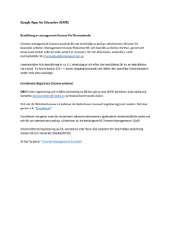 Beställning av Chrome Management Licenser PDF