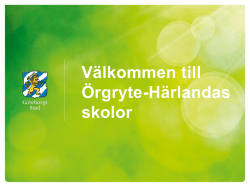 Våra skolor i Örgryte-Härlanda