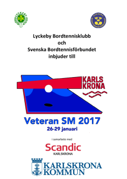 Inbjudan Veteran-SM
