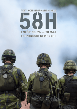 enköping, 26 — 28 maj ledningsregementet