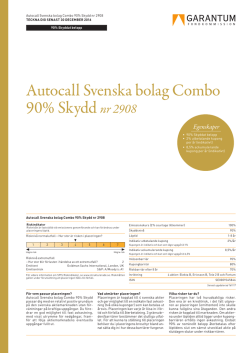 Autocall Svenska bolag Combo 90% Skydd nr 2908