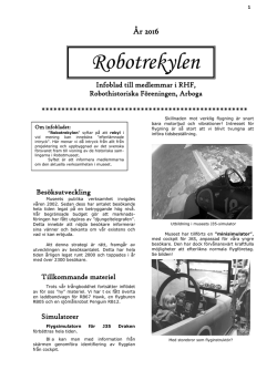 Robotrekylen 2016 - Arboga Robotmuseum
