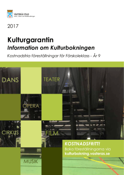 Kulturgarantin - Västerås stad
