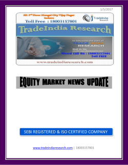 TradeIndia Research Daily Research Report-5th Jan 2017