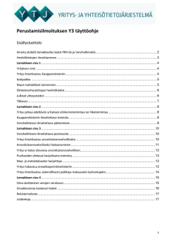 Y3 Perustamisilmoituksen täyttöohje pdf
