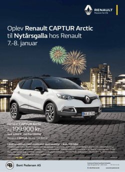 Renault CAPTUR Arctic tilbud