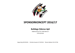 Sponsorkoncept - Odense Bulldogs