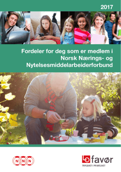 2017 Fordeler for deg som er medlem i Norsk Nærings
