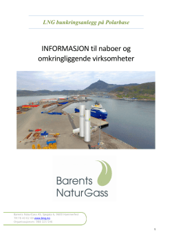 Informasjon om utvidelse Polarbase LNG terminal