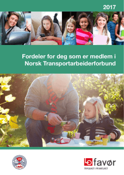 2017 Fordeler for deg som er medlem i Norsk