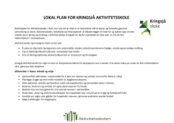 lokal plan for kringsjå aktivitetsskole