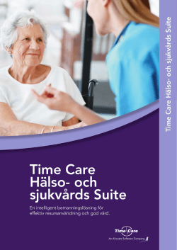 Time Care Hälso- och sjukvårds Suite