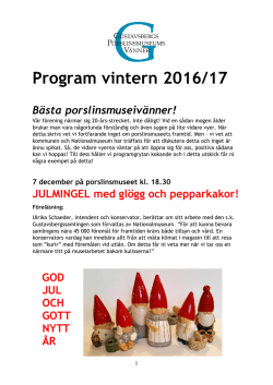Program vinter 2017