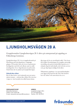 Här kan du ladda ner ett informationsblad om Ljungholmsvägen 28 A