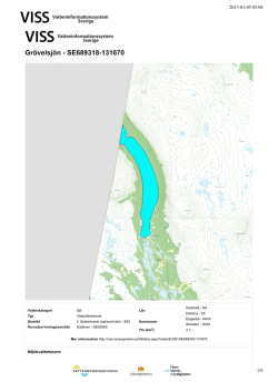Grövelsjön - Sjö - VISS - VattenInformationsSystem för Sverige