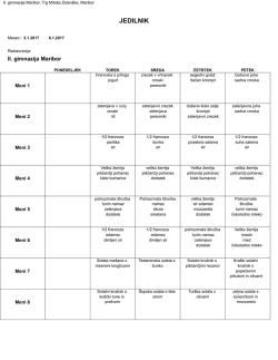 jedilnik - II. gimnazija Maribor