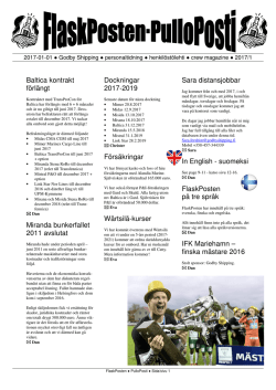 Baltica kontrakt förlängt Miranda bunkerfallet 2011