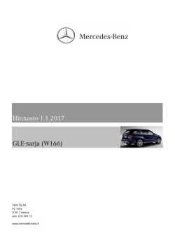 GLE hinnasto  - Mercedes-Benz