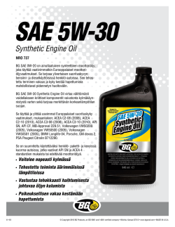 SAE 5W-30 Synthetic Engine Oil