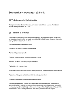 Suomen kahvakuula ry:n säännöt