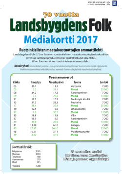 Mediakortti - Landsbygdens Folk