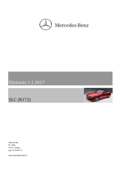 Hinnasto - Mercedes-Benz