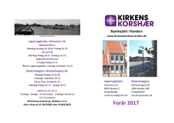 Program for byarbejdet i Randers Forår 2017