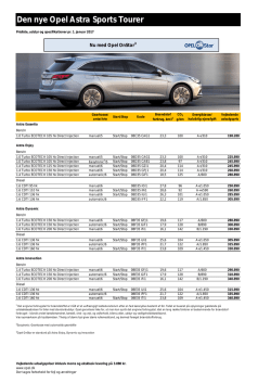 Den nye Opel Astra Sports Tourer
