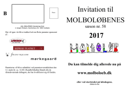 Invitation til MOLBOLØBENES 2017